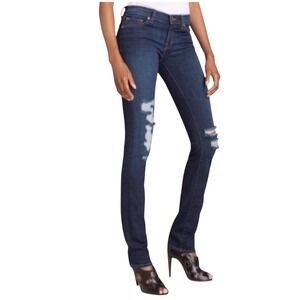 J Brand The Pencil Leg Women 29 Dark Wash Excellent Distressed Skinny Jeans